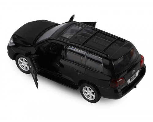 Машина АВТОПАНОРАМА Lexus LX570, черный, 1/43, инерция, в/к 17,5*12,5*6,5 см