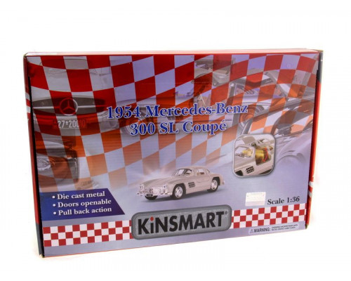 Машина Kinsmart Mercedes-Benz 300SL инерция (1/12шт.) 1:36 б/к