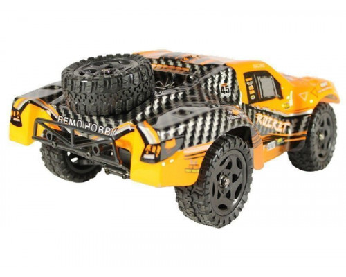 Радиоуправляемый шорт-корс Remo Hobby Rocket Brushless V2.0 (оранжевый) 4WD 2.4G 1/16 RTR