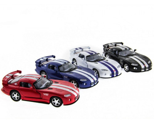 Машина Kinsmart 1:36 Dodge Viper GTSR инерция (1/12шт.) б/к