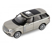 Машина "АВТОПАНОРАМА" 2013 Range Rover, золотой, 1/34, свет, звук, инерция, в/к 17,5*13,5*9 см