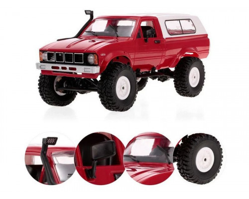 Радиоуправляемая машина WPL пикап Hilux (красная) 4WD 2.4G 1/16 RTR