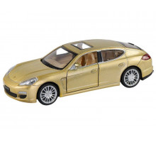 Машина "АВТОПАНОРАМА" Porsche Panamera S, золотой, 1/32, свет, звук, инерция, в/к 17,5*13,5*9 см