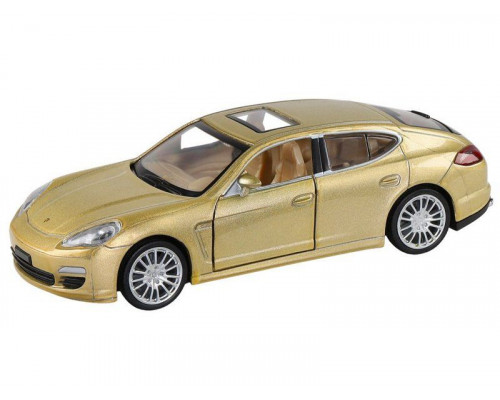 Машина АВТОПАНОРАМА Porsche Panamera S, золотой, 1/32, свет, звук, инерция, в/к 17,5*13,5*9 см