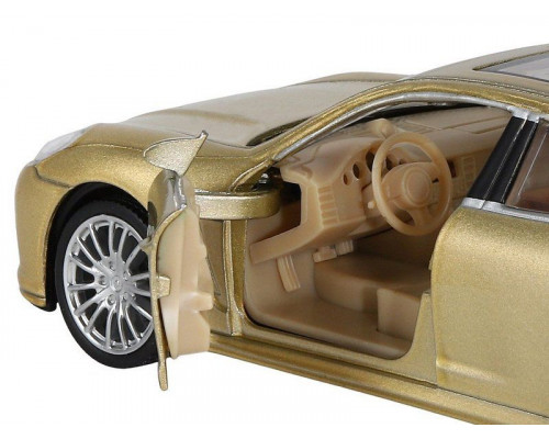 Машина АВТОПАНОРАМА Porsche Panamera S, золотой, 1/32, свет, звук, инерция, в/к 17,5*13,5*9 см