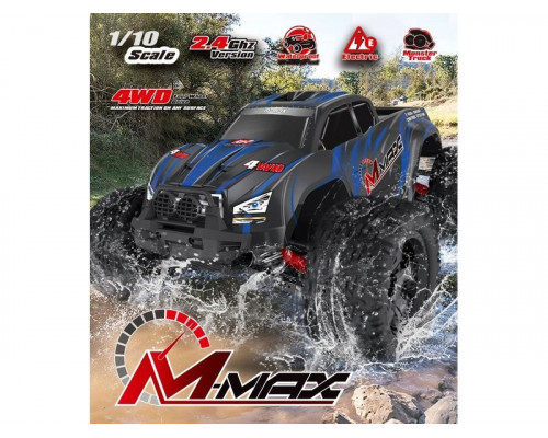 Радиоуправляемый монстр Remo Hobby MMAX (синий) 4WD 2.4G 1/10 RTR