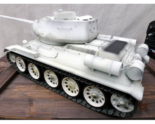 Р/У танк Taigen 1/16 T34-85 (СССР) (для ИК танкового боя) 2.4G (зимний)