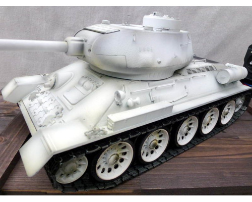 Р/У танк Taigen 1/16 T34-85 (СССР) (для ИК танкового боя) 2.4G (зимний)