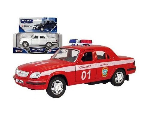 Машина Autotime ГАЗ-31105 ВОЛГА пожарная охрана 1:43