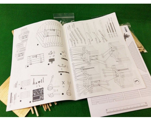 Сборная деревянная модель СВМодель. Надвратная башня Зашиверского острога, 992 детали, 1/60