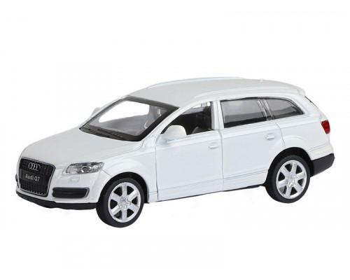 Машина АВТОПАНОРАМА Audi Q7, белый, 1/43, инерция, в/к 17,5*12,5*6,5 см