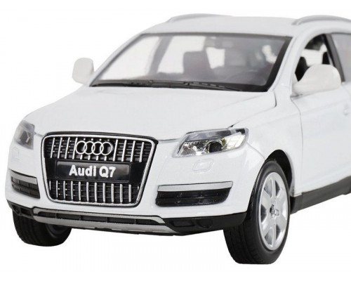 Машина АВТОПАНОРАМА Audi Q7, белый, 1/24, свет, звук, в/к 24,5*12,5*10,5 см