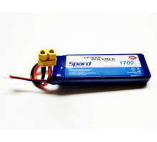 Аккумулятор Li-Po Spard 1700mAh, 11,1V, 25C, XT60