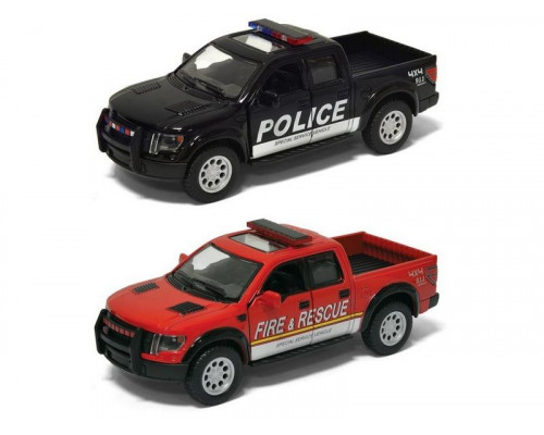 Машина Kinsmart 1:40 Ford F-150 Police Fire Rescue в асс. инерция (1/12шт.) б/к