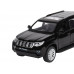 Машина АВТОПАНОРАМА Land Cruiser Prado, черный, 1/32, свет, звук, инерция, в/к 17,5*13,5*9 см