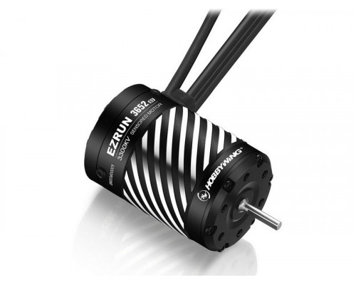 Бесколлекторный мотор Hobbywing EZRUN-3652SD-3300KV-BLACK-G3 (3.175/15мм, 1/10) бессенсорный