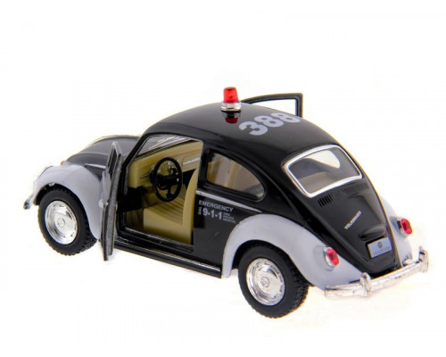 Машина Kinsmart  Volkswagen Classical Beetle (Police) инерция (1/12шт.) 1:32 б/к