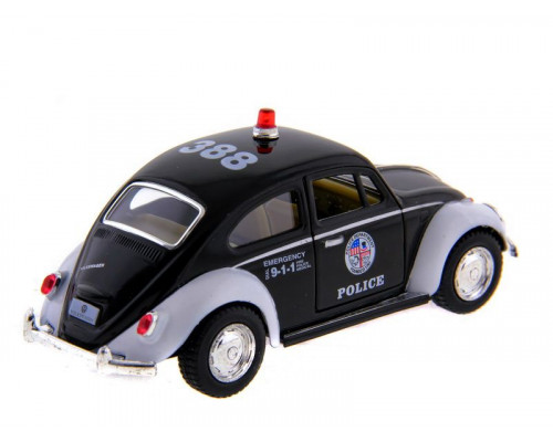 Машина Kinsmart  Volkswagen Classical Beetle (Police) инерция (1/12шт.) 1:32 б/к