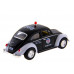 Машина Kinsmart  Volkswagen Classical Beetle (Police) инерция (1/12шт.) 1:32 б/к