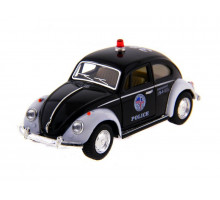 Машина Kinsmart  Volkswagen Classical Beetle (Police) инерция (1/12шт.) 1:32 б/к