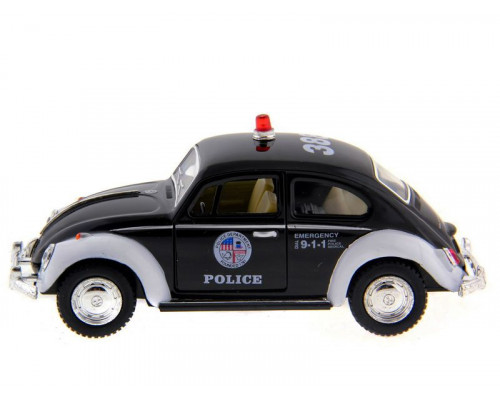 Машина Kinsmart  Volkswagen Classical Beetle (Police) инерция (1/12шт.) 1:32 б/к