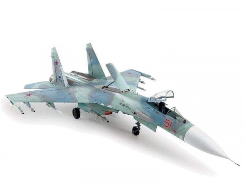 Сборная модель ZVEZDA Российский истребитель Су-27СМ, 1/72