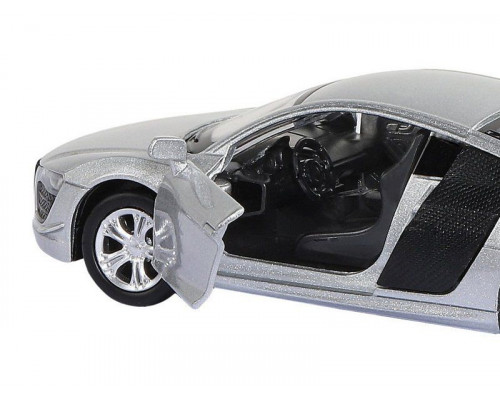 Машина АВТОПАНОРАМА Audi R8 GT, серебро, 1/43, инерция, в/к 17,5*12,5*6,5 см