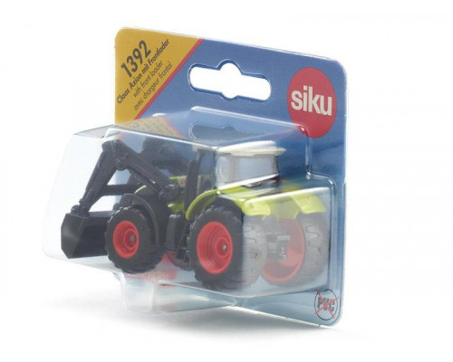 Трактор Siku 1392 Claas Axion с фронтальным погрузчиком