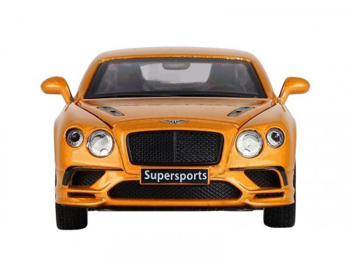 Машина АВТОПАНОРАМА Bentley Continental Supersports, оранжевый, 1/32, в/к 17,5*12,5*6,5 см