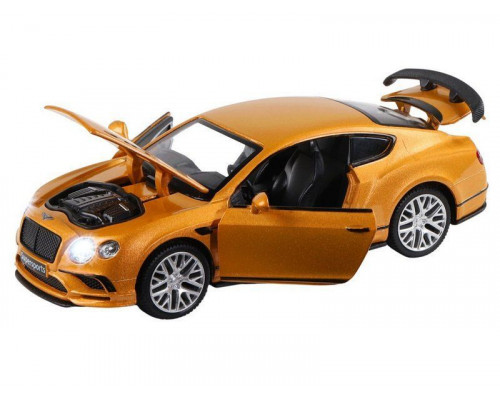 Машина АВТОПАНОРАМА Bentley Continental Supersports, оранжевый, 1/32, в/к 17,5*12,5*6,5 см