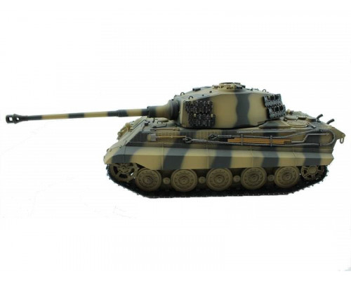 Радиоуправляемый танк Torro King Tiger 1/16, ВВ-пушка, дым, деревянная коробка V3.0 2.4G RTR