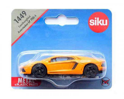 Легковой автомобиль Siku 1449 Суперкар Lamborghini Aventador 1/55, 9.7 см, оранжевый