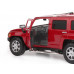 Машина АВТОПАНОРАМА Hummer H3, красный, 1/24, свет, звук, в/к 24,5*12,5*10,5 см