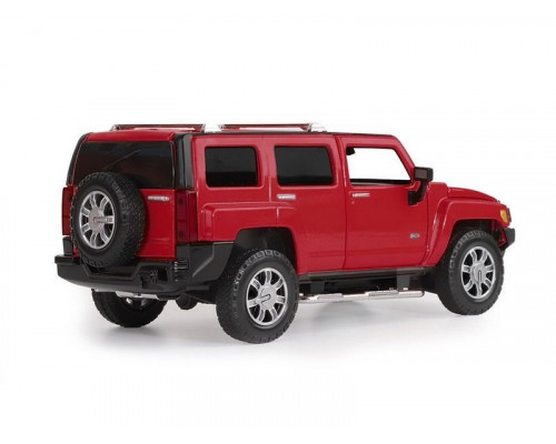 Машина АВТОПАНОРАМА Hummer H3, красный, 1/24, свет, звук, в/к 24,5*12,5*10,5 см