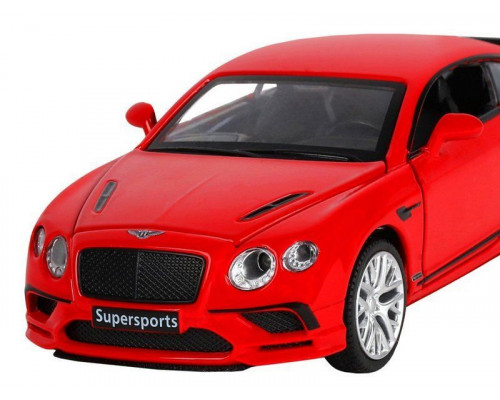 Машина АВТОПАНОРАМА Bentley Continental GT Supersports, красный, 1/32, в/к 17,5*12,5*6,5 см