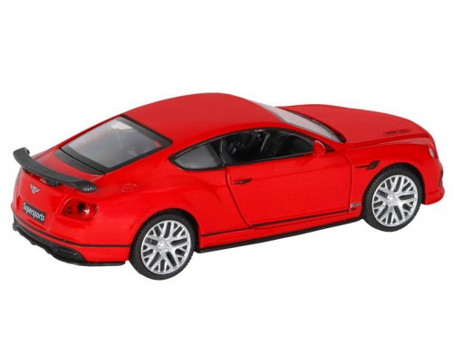 Машина АВТОПАНОРАМА Bentley Continental GT Supersports, красный, 1/32, в/к 17,5*12,5*6,5 см