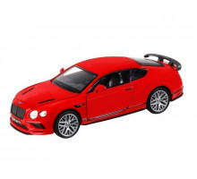 Машина "АВТОПАНОРАМА" Bentley Continental GT Supersports, красный, 1/32, в/к 17,5*12,5*6,5 см