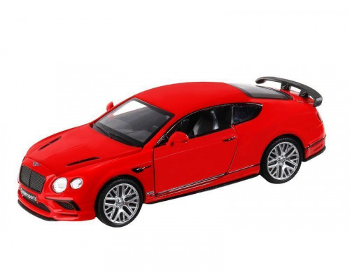 Машина АВТОПАНОРАМА Bentley Continental GT Supersports, красный, 1/32, в/к 17,5*12,5*6,5 см