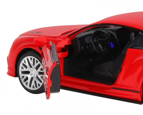 Машина АВТОПАНОРАМА Bentley Continental GT Supersports, красный, 1/32, в/к 17,5*12,5*6,5 см