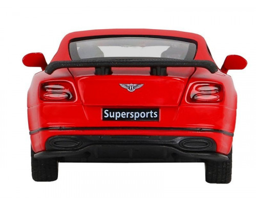 Машина АВТОПАНОРАМА Bentley Continental GT Supersports, красный, 1/32, в/к 17,5*12,5*6,5 см