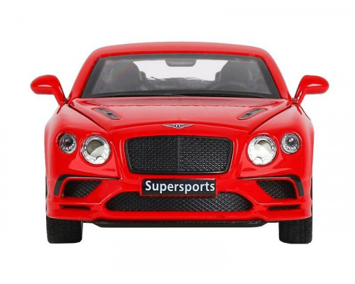 Машина АВТОПАНОРАМА Bentley Continental GT Supersports, красный, 1/32, в/к 17,5*12,5*6,5 см