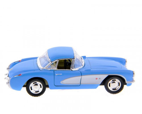 Машина Kinsmart Chevrolet Corvette 1957 инерция (1/12шт.) 1:34 б/к