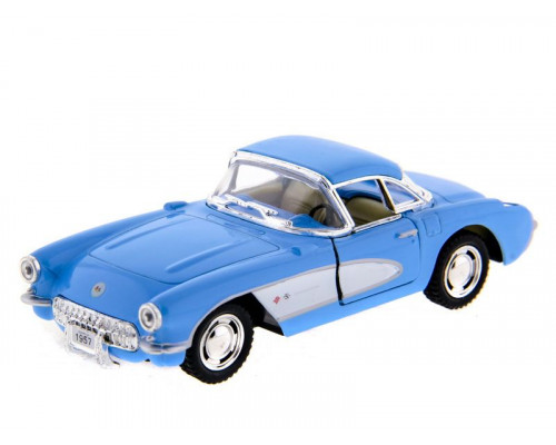 Машина Kinsmart Chevrolet Corvette 1957 инерция (1/12шт.) 1:34 б/к