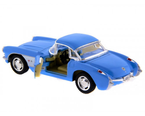 Машина Kinsmart Chevrolet Corvette 1957 инерция (1/12шт.) 1:34 б/к