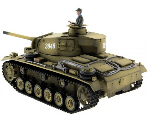 Р/У танк Taigen 1/16 Panzerkampfwagen III (Германия) PRO (для ИК танкового боя) 2.4G RTR