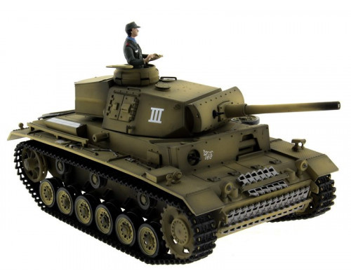 Р/У танк Taigen 1/16 Panzerkampfwagen III (Германия) PRO (для ИК танкового боя) 2.4G RTR