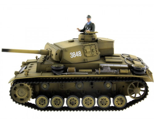 Р/У танк Taigen 1/16 Panzerkampfwagen III (Германия) PRO (для ИК танкового боя) 2.4G RTR