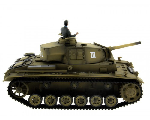 Р/У танк Taigen 1/16 Panzerkampfwagen III (Германия) PRO (для ИК танкового боя) 2.4G RTR