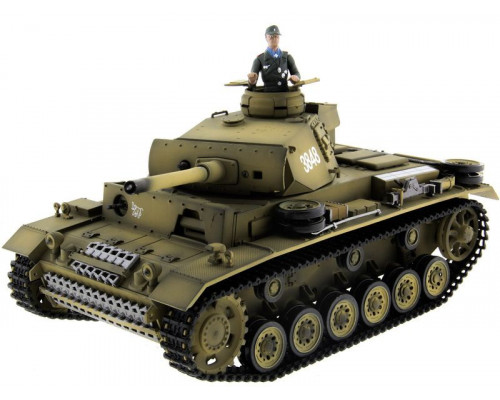 Р/У танк Taigen 1/16 Panzerkampfwagen III (Германия) PRO (для ИК танкового боя) 2.4G RTR