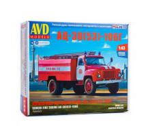 Сборная модель AVD Пожарная автоцистерна АЦ-30(53)-106Г, 1/43